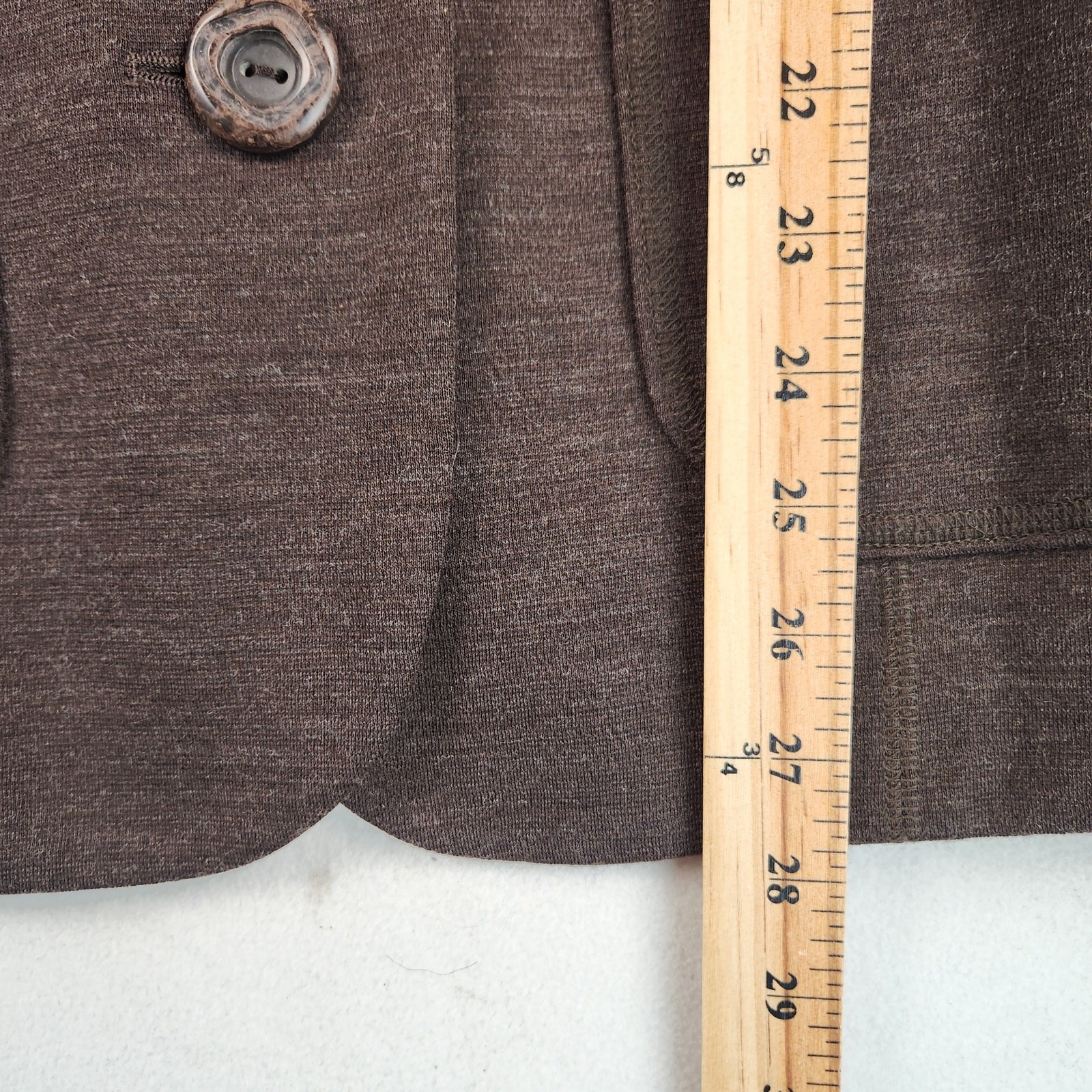 Leilian Original Japanese Designer Wool Jacket Women’s SZ LG Chocolate Brown EUC