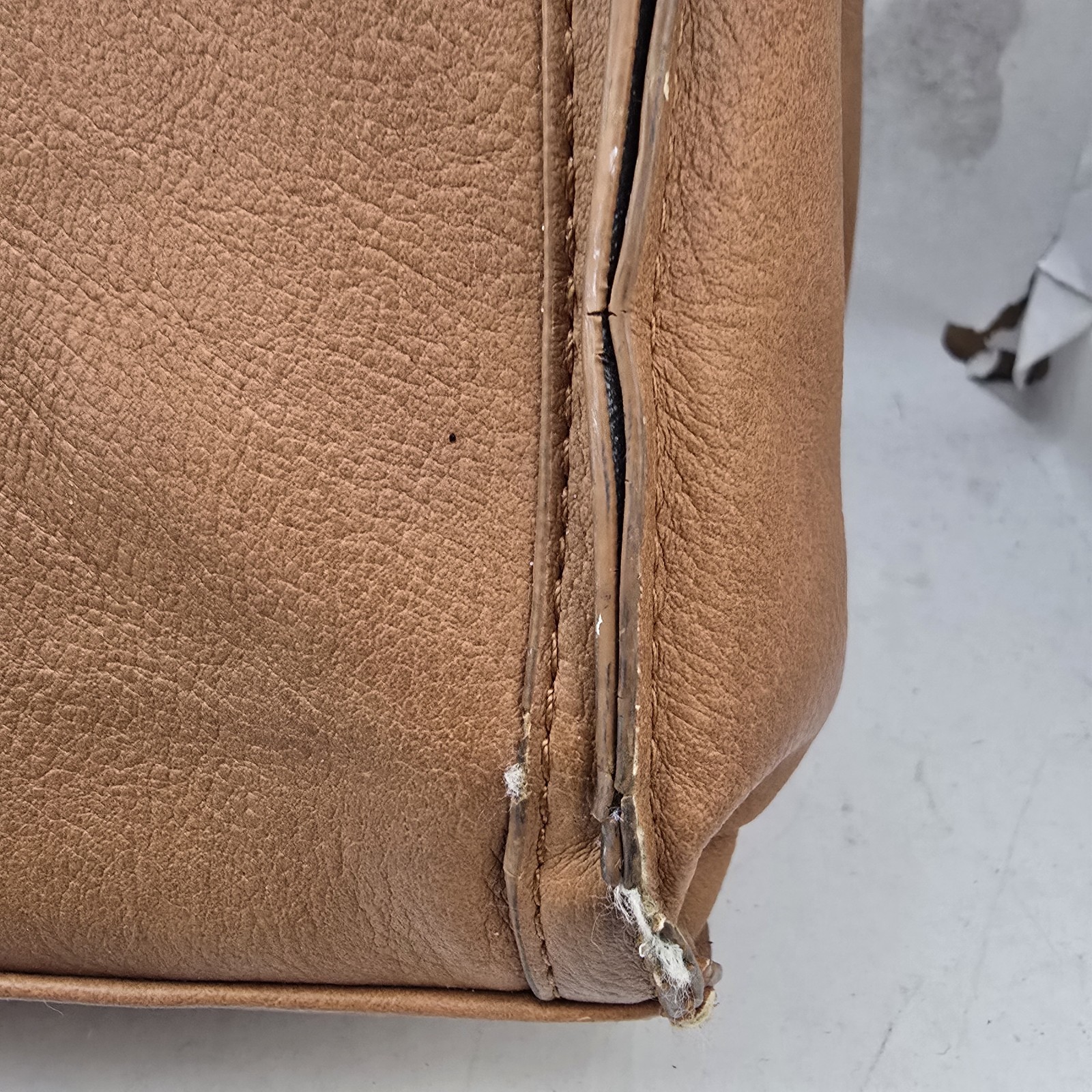 Ecosusi Brown Vegan Leather Tote Laptop Bag Tassel Strap Structured Work Satchel