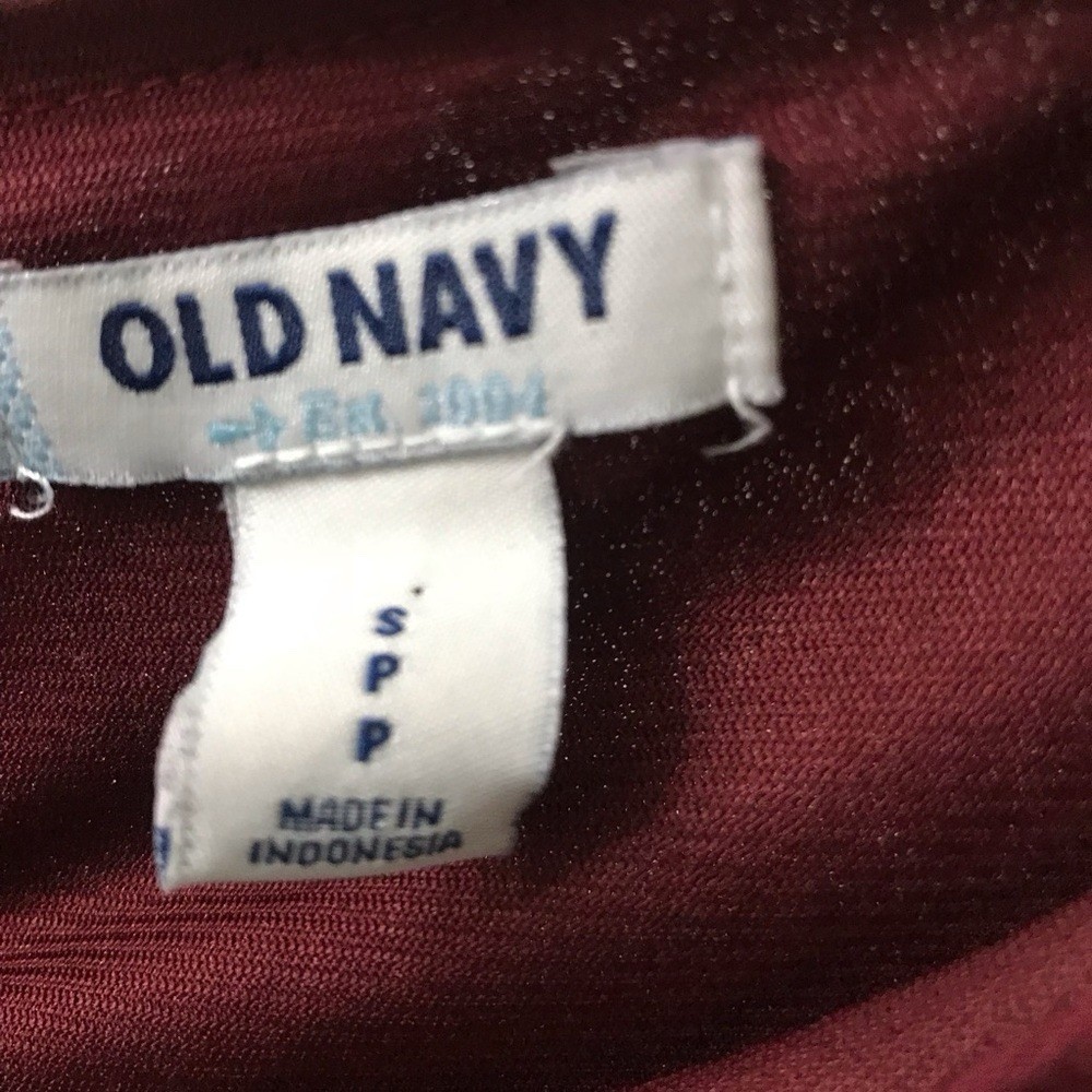 Old Navy Dress size small color block Burgundy Sleeveless Casual SEE NOTES