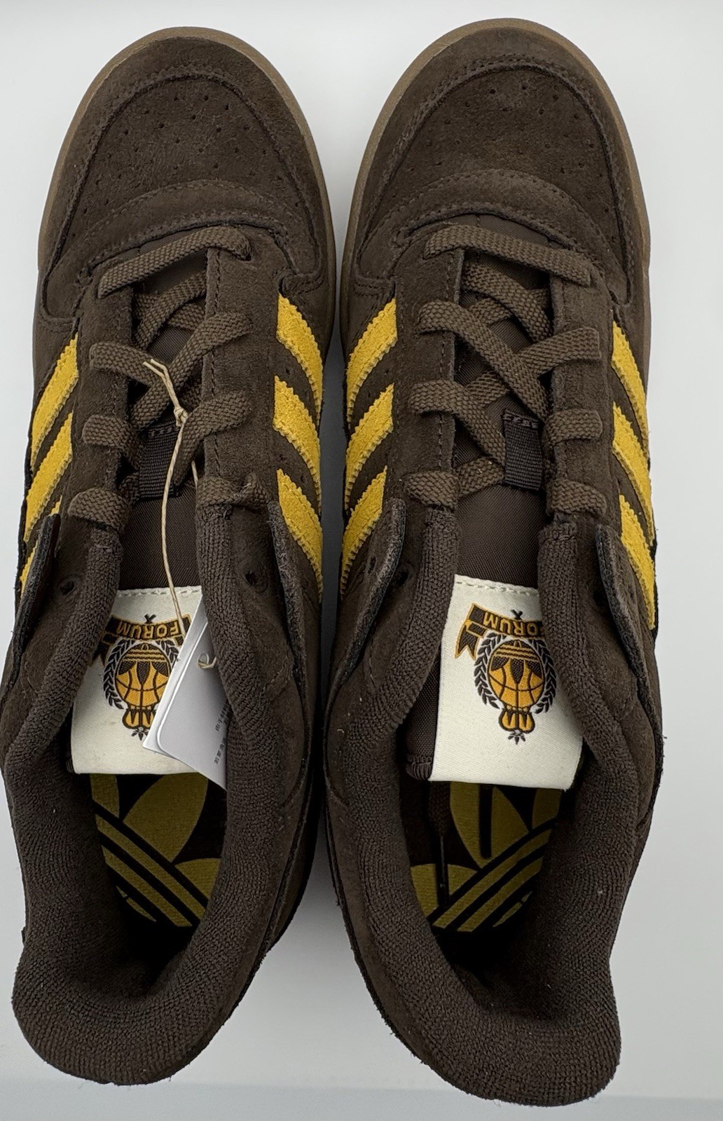New Adidas Forum Low CL Men’s 9.5 Brown/Preyel/Gumm 2 JI3274 NIB