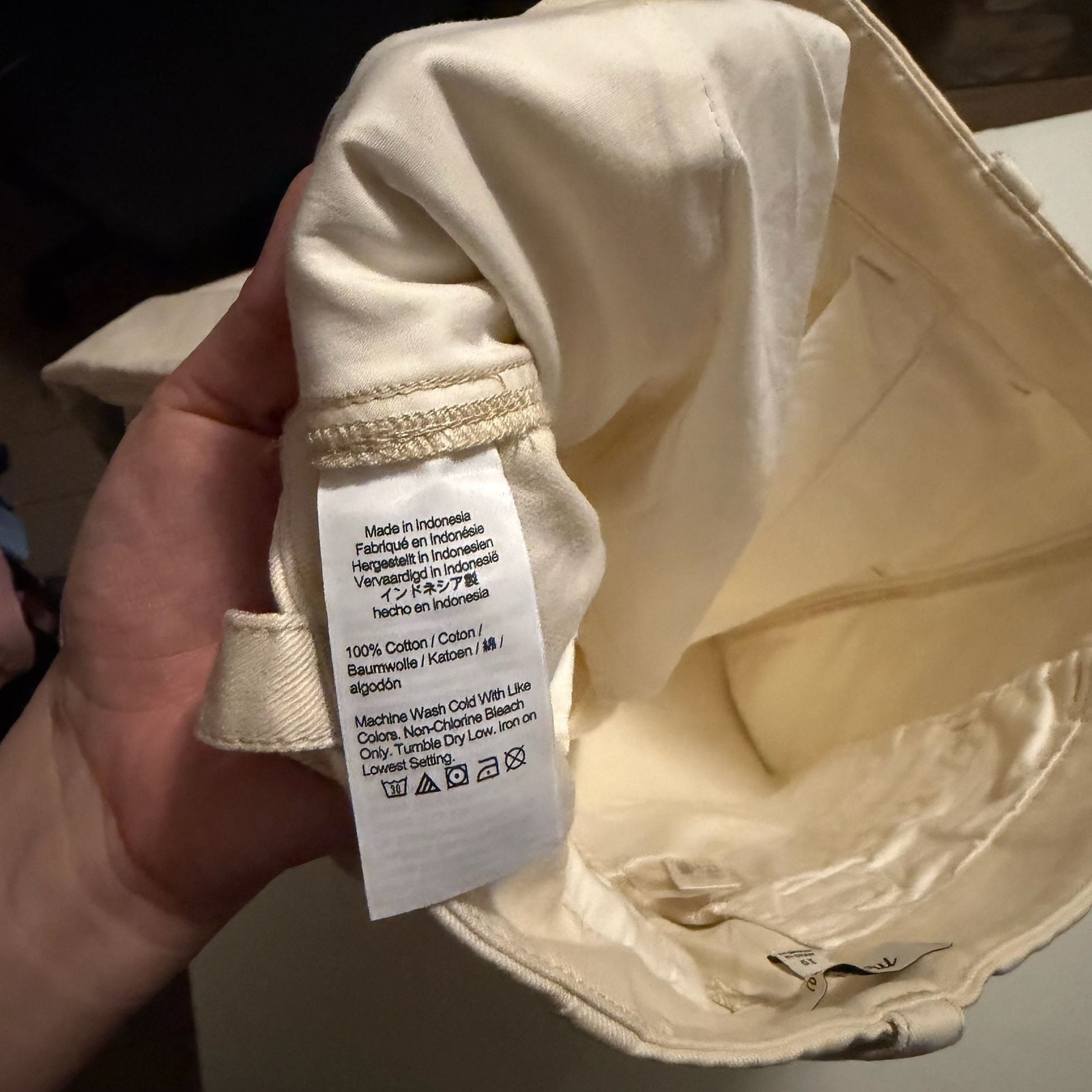 Madewell The Relaxed Chino Pants in Antique Cream Size 10