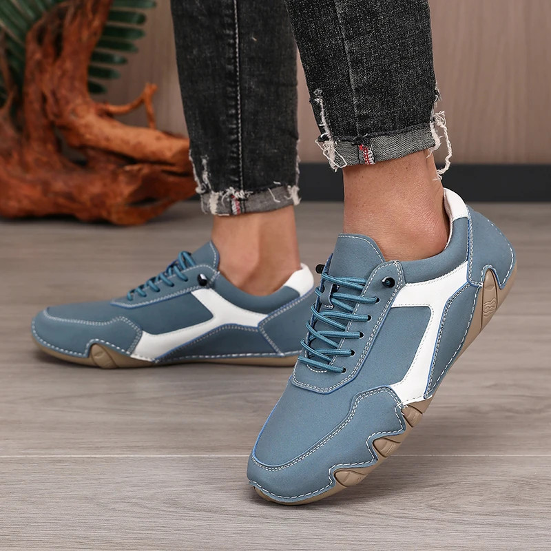 Men Boots Durable Upper Cycling Walking Shoes Commuting Daily Wear Bare Sneakers