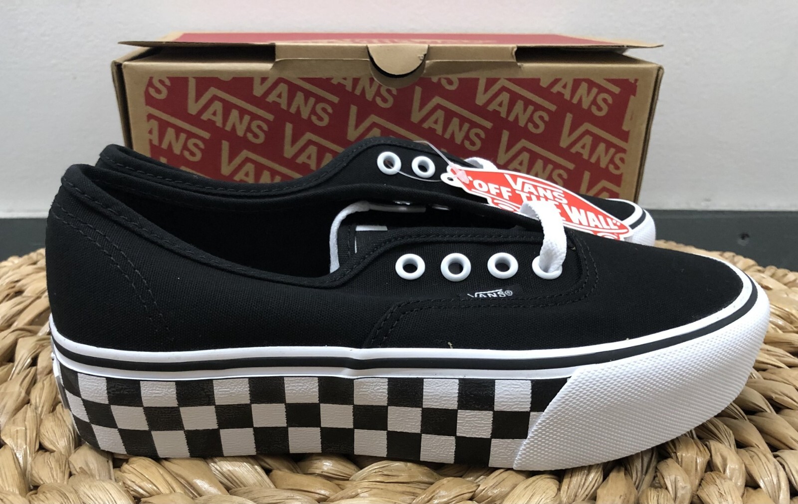 Vans Comfycush Red Black Half Big Checker Women’s 6.5 Men’s 5 Sneaker Shoes NEW