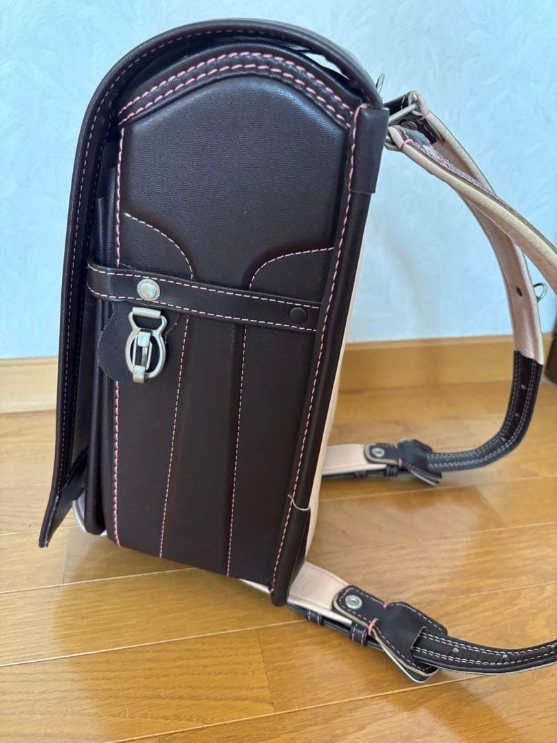 Randoseru Tsuchiya Kaban Kid’s School Bag Backpack Dark brown Used in Japan