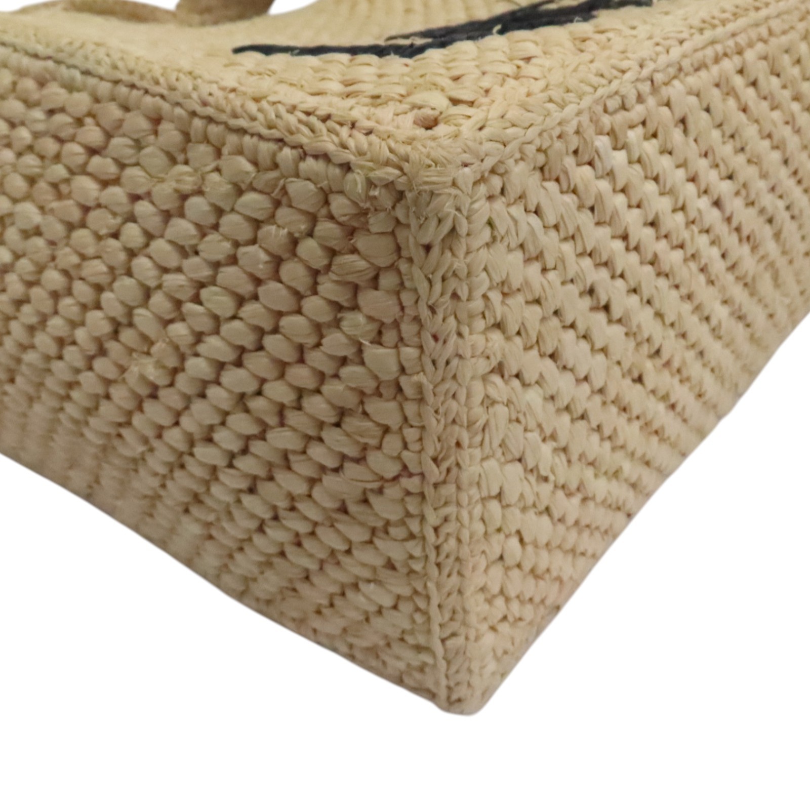 LOEWE Small Front Shoulder Tote Bag Raffia Beige A685B59X03