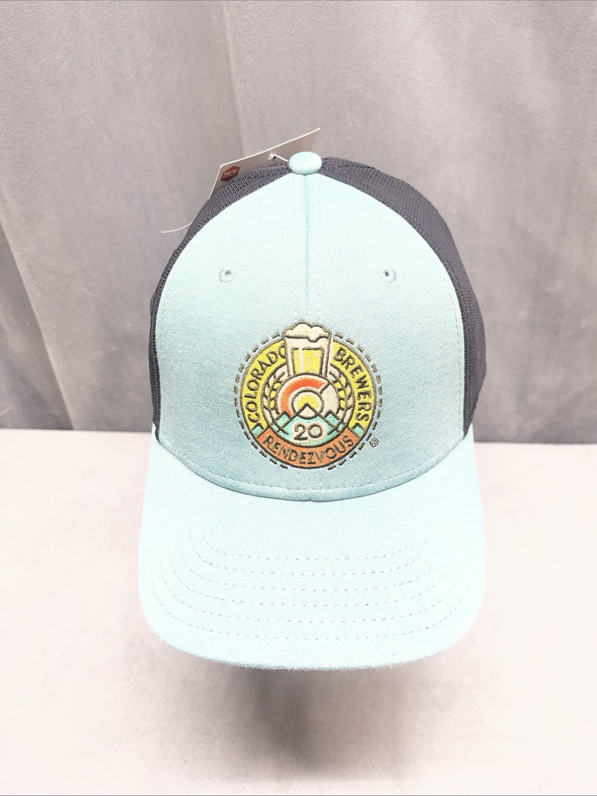 Colorado Brewers Rendezvous Logo Beer Hat Sea Foam Color Front New Cap