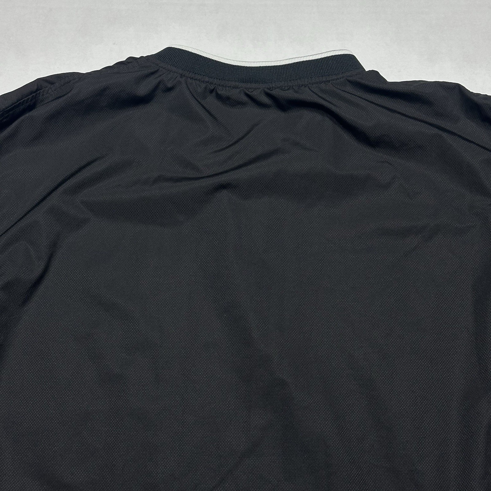 Rawlings Windbreaker Jacket Mens XL Black V-Neck Lightweight Pullover Baseball