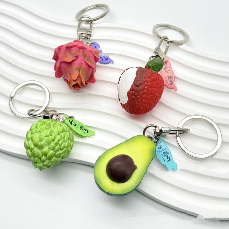 Artistic Taiwan Fruit Keyring Handmade Bag Decoration Trendy Youth Accessories