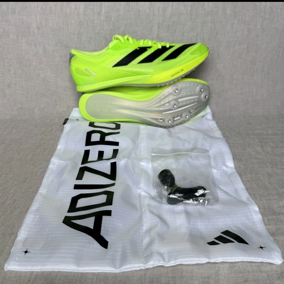 [MENS 9.5 ][WOMEN 10.5] Adidas Adizero Finesse Track & Field Lucid Green Black