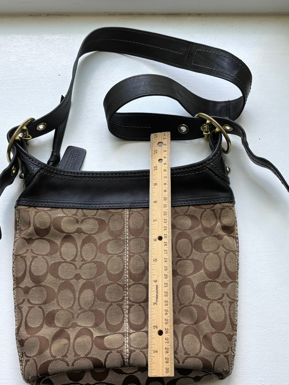 Vintage Coach signature duffle bleecker hobo bag #11437
