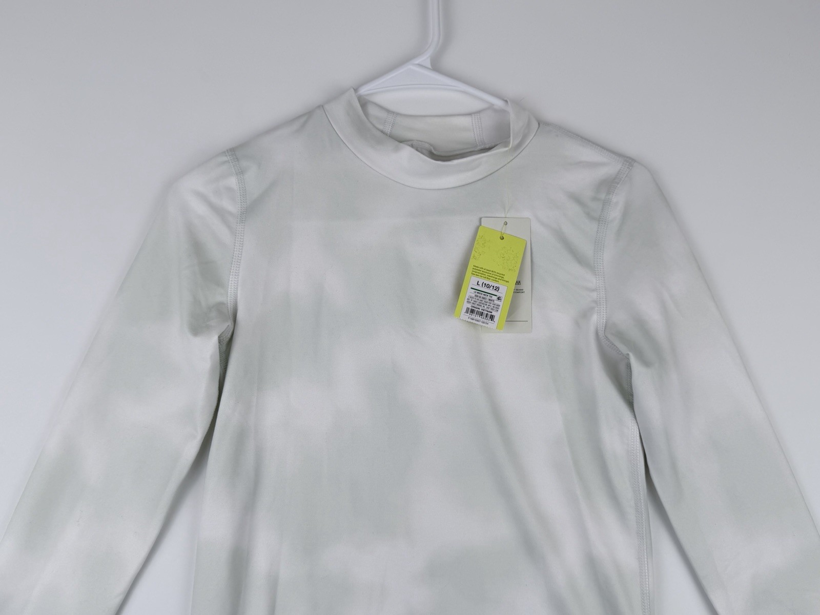 All In Motion Mock Neck Long Sleeve Tight Fit Shirt Size LARGE (10/12)