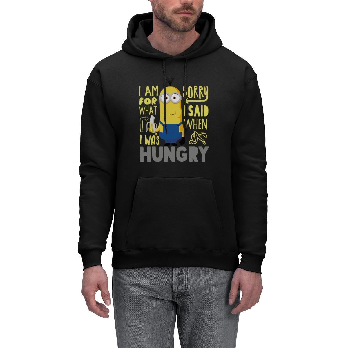 Minions Merch Hungry Kevin Funny Quote Licensed Men’s Hoodie