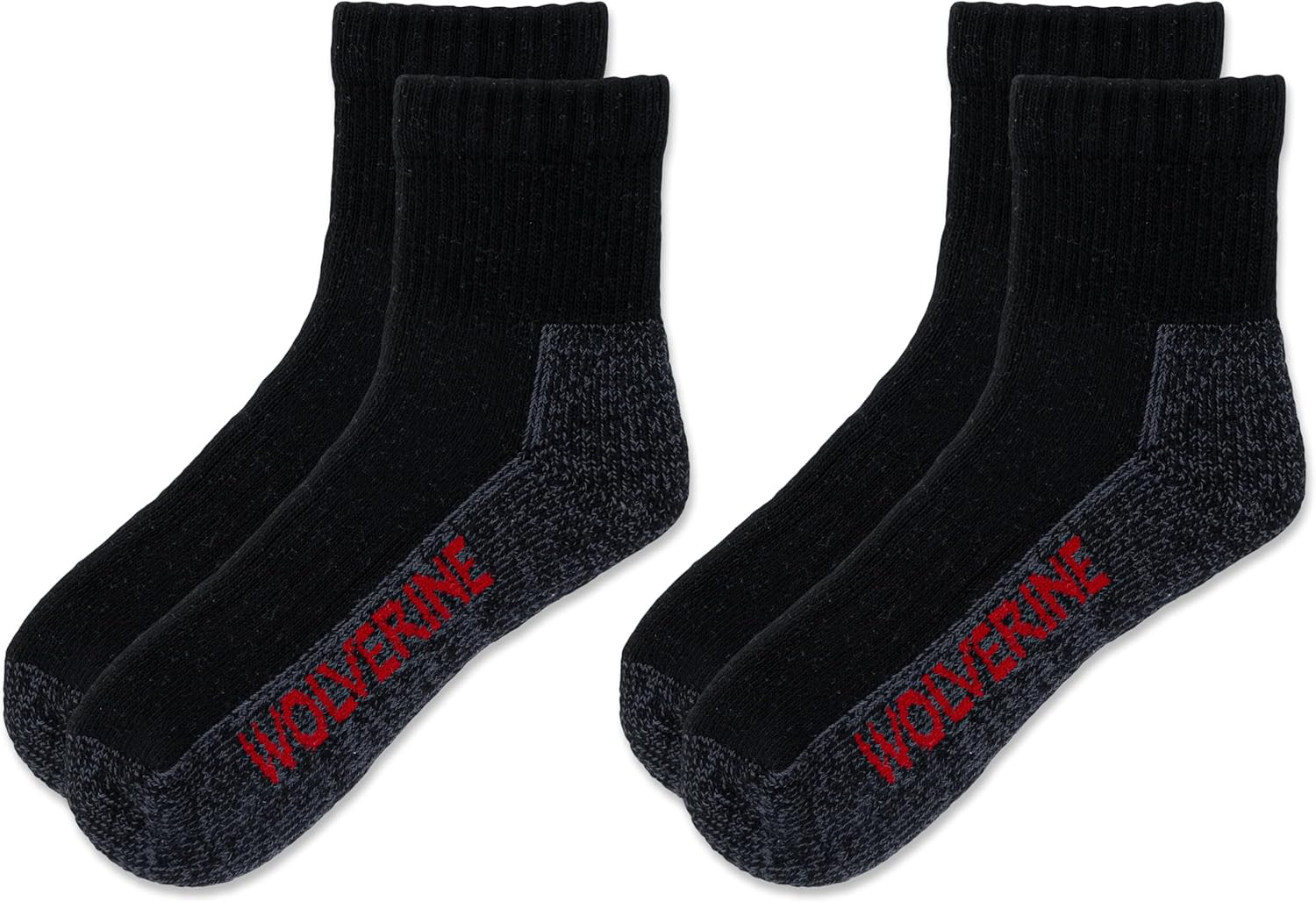 Men’S Steel Toe Cotton Work Boot Ankle Socks – 2 Pairs – Durable Cushioning