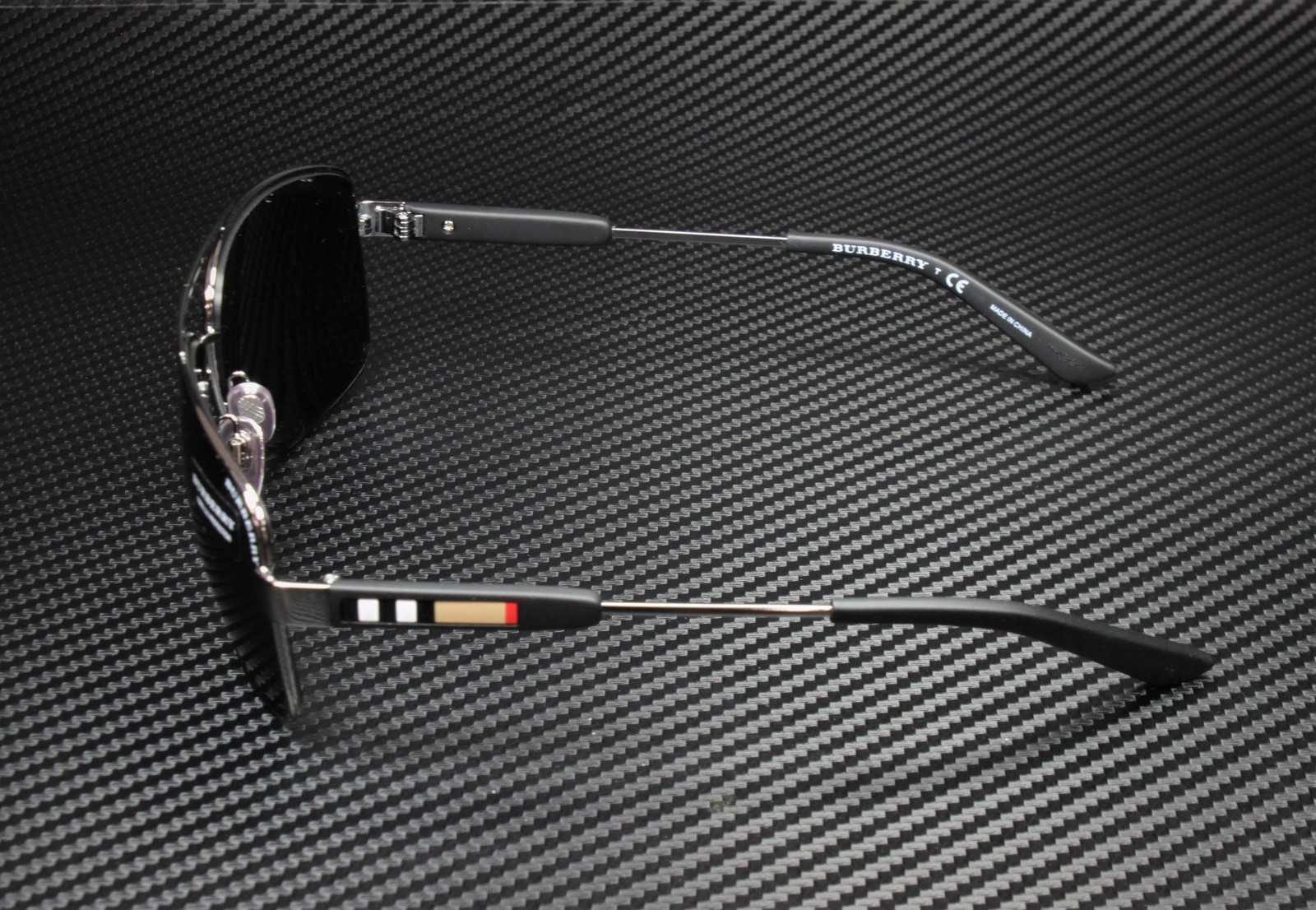 BURBERRY BE3074 100387 Gunmetal Gray 63 mm Men’s Sunglasses