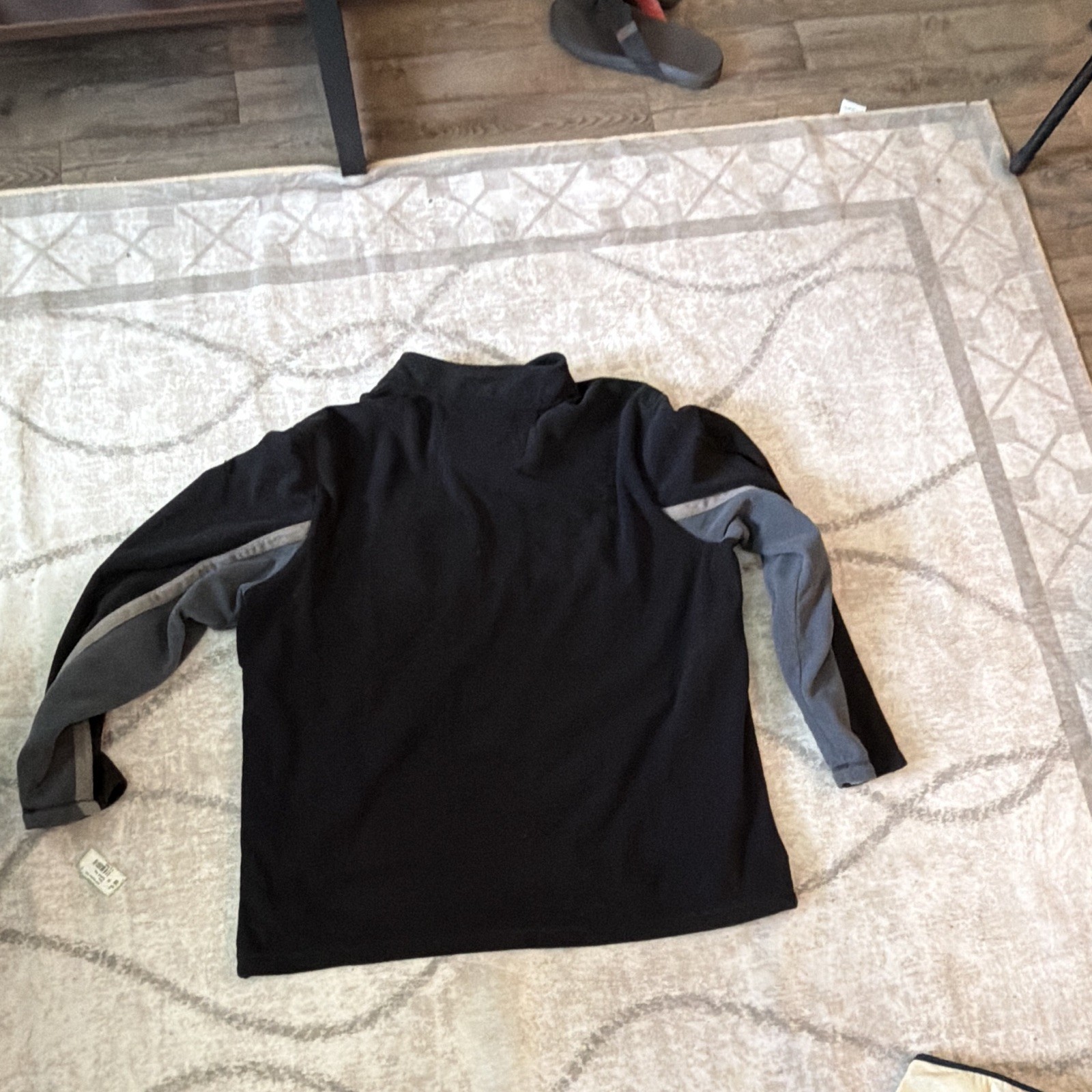 Harley-Davidson Men’s Black/Gray Colorblock 1/4 Zip Pullover Jacket 2XL