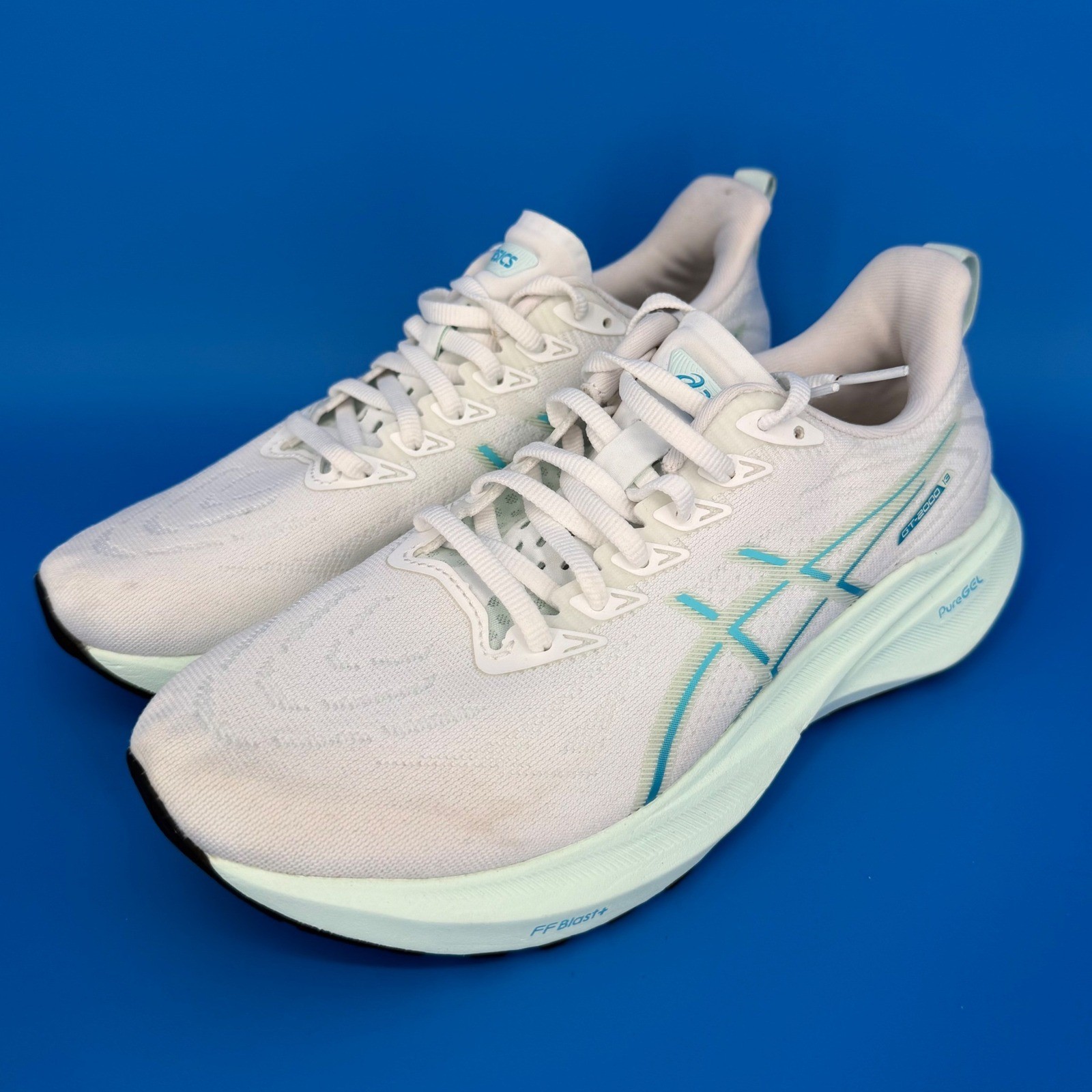 Asics GT-2000 13 Womens Running Shoes White Mint 1012B666 Size 8
