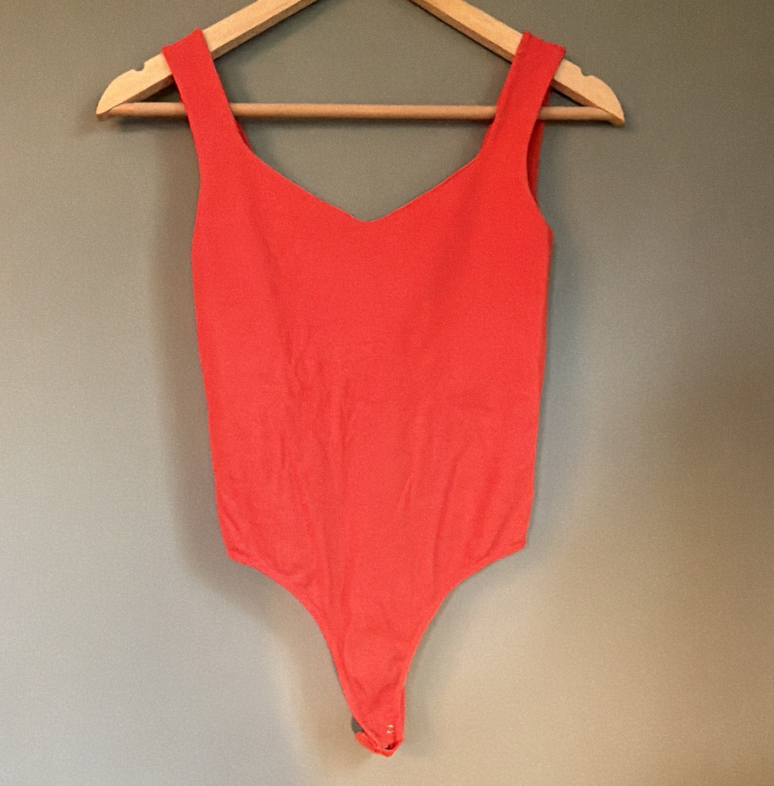 Free People Intimately Women’s Solid Orange One-Piece Bodysuit, Size M/L