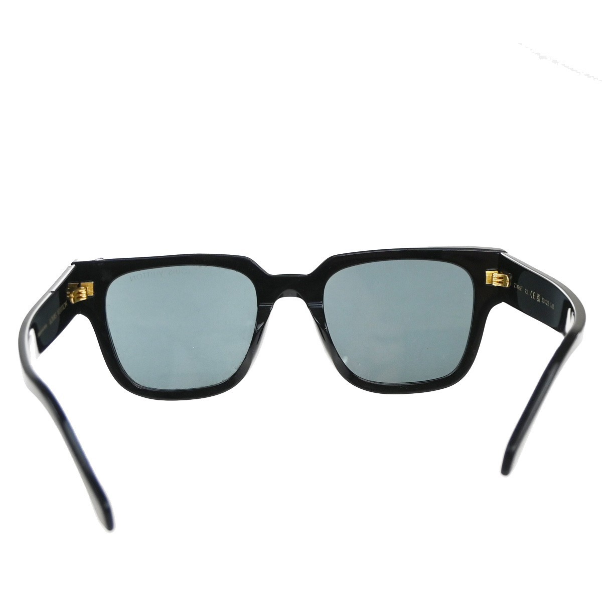 LOUIS VUITTON Escape Square Sunglasses Eye Wear Plastic Black GHW Z1496E 36EG390