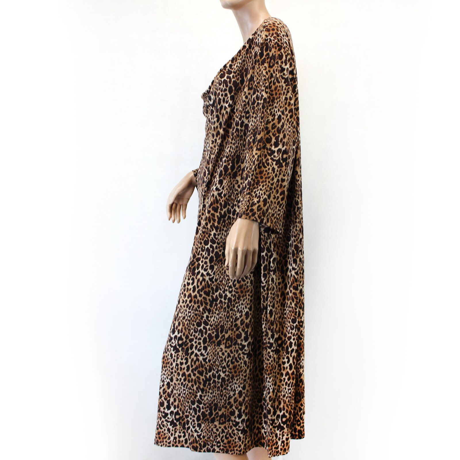 Catherines Plus Size Animal Print Maxi DRESS 5X 34/36