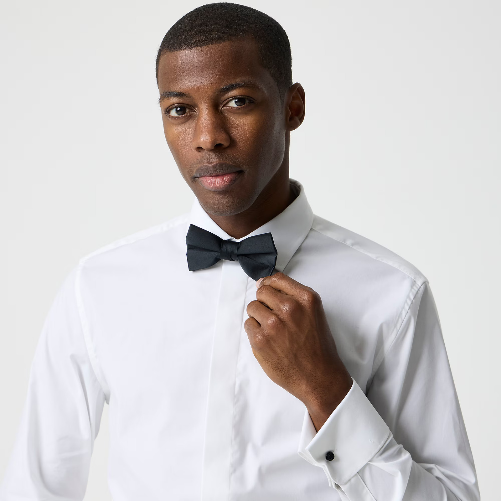 New JCREW Size 14.5 / 33 Thompson Tuxedo Shirt in White $98 CA998