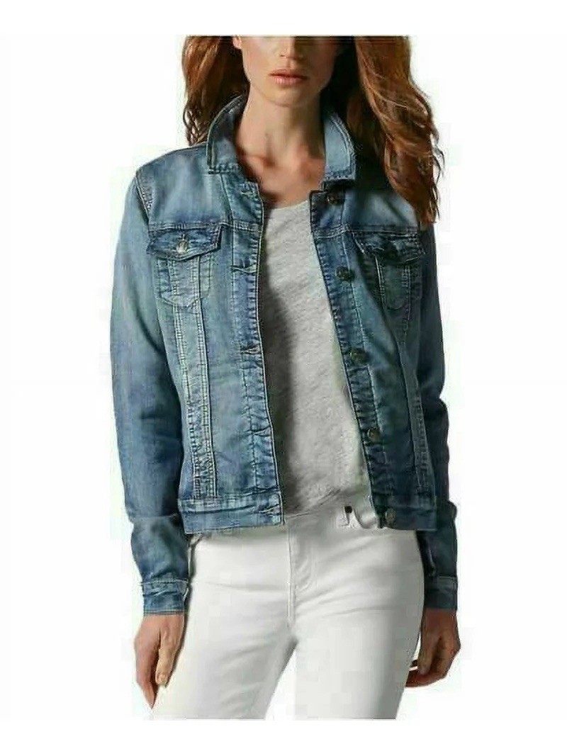 Buffalo David Bitton Women’s Blue Button-Front Jacket w/ Pockets XXL/TTG