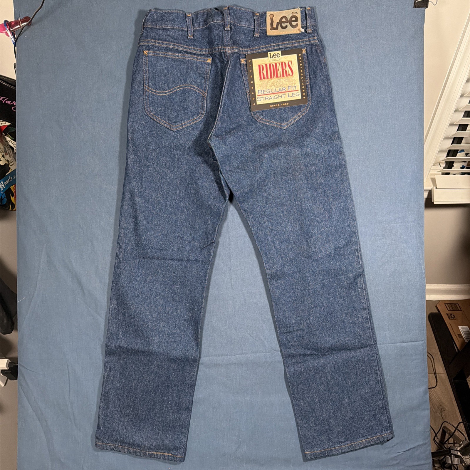 Vintage Lee Riders Jeans Union Made In USA 32×30 Blue Denim NWT Deadstock Cowboy