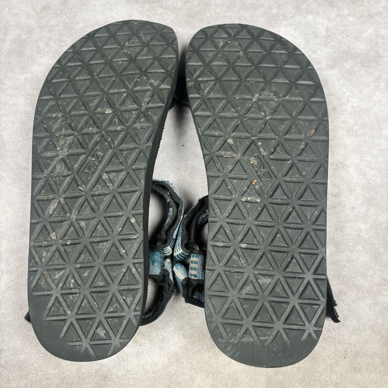 Lot of 2 Teva Men’s Original Universal Blue Red Green Hiking Sandals Sz 13