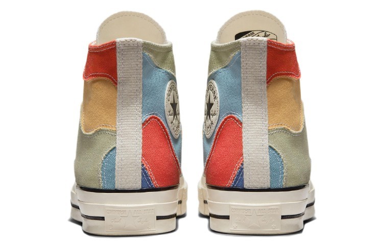 Converse Unisex Chuck 70 Crafted Patchwork Hi Top Olive Aura/Worn Blue