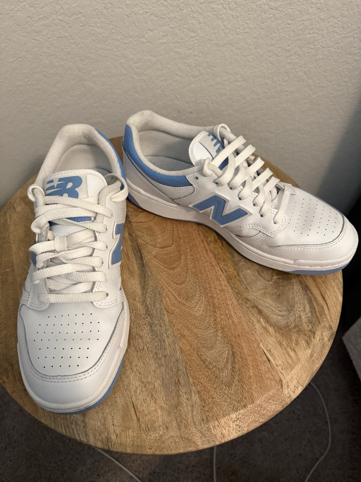 New Balance 480 Men’s Sneakers White/Blue/Gray, Size 8
