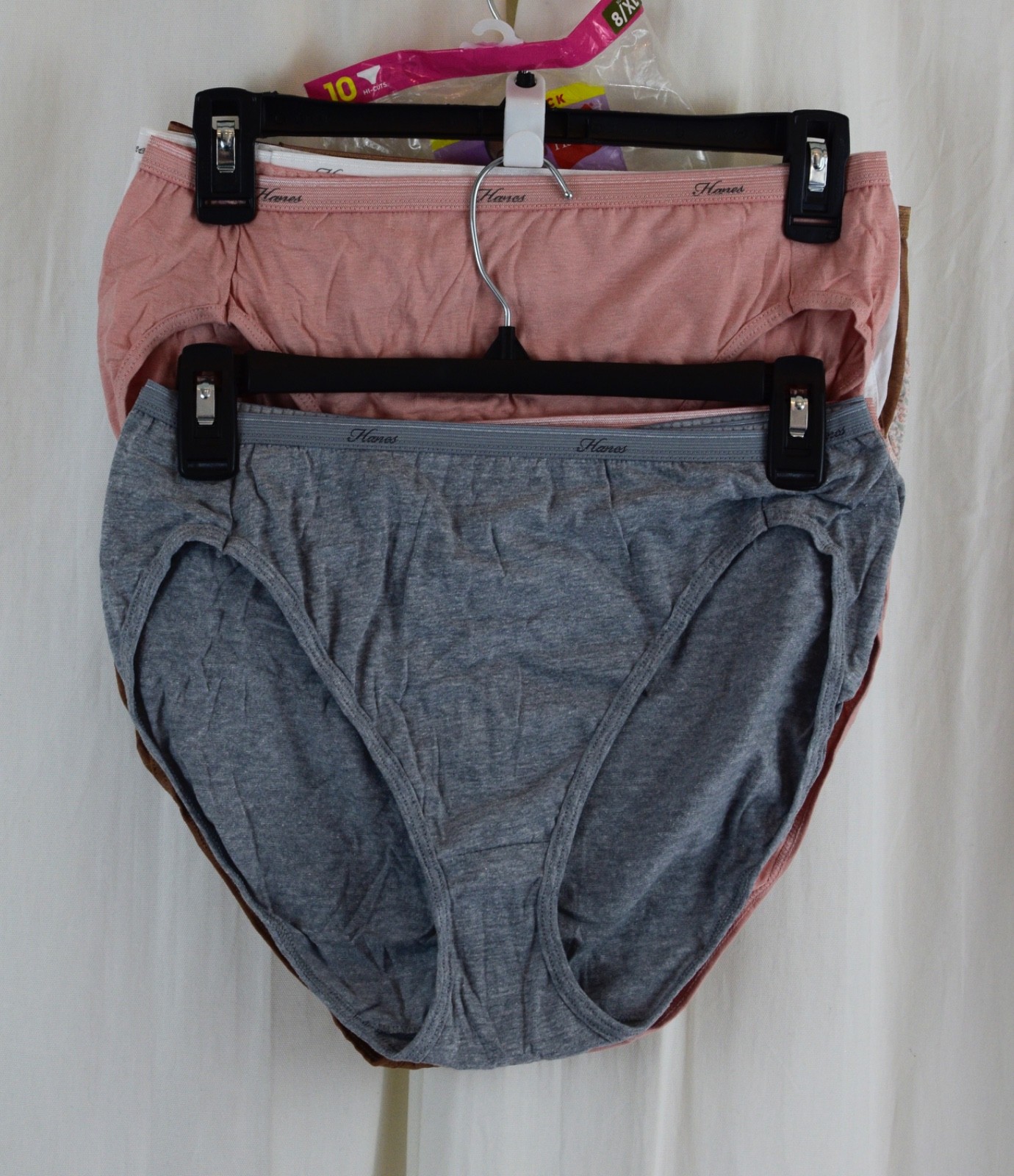 Hanes Womens 10 PACK Underwear Full-Coverage Panties Assorted Colors Size 8/XL