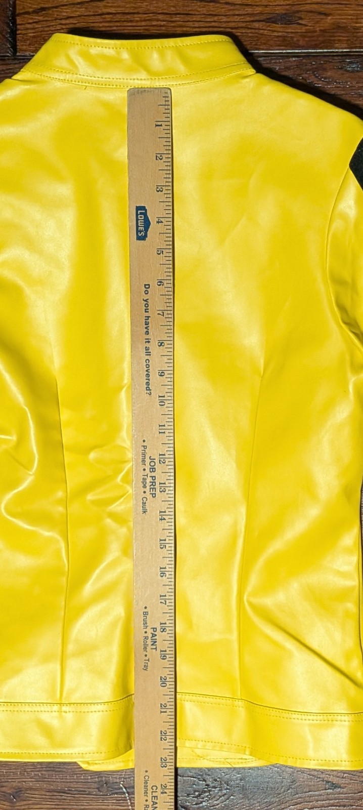 Kill Bill Vol I &II Uma Costume Jacket Faux Leather Yellow Cosplay Size S – NWT
