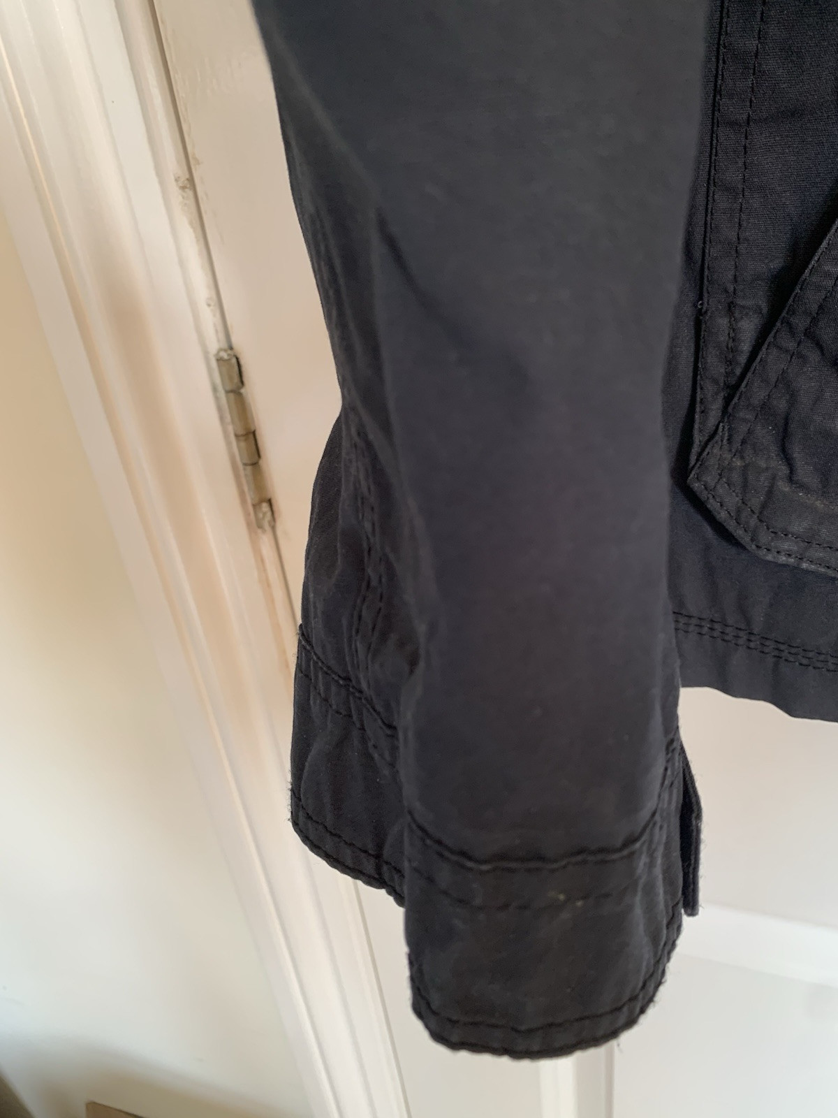 Genuine Jasper Conran Jacket Women’s XL Blue Cotton Hooded Coat – Free Returns