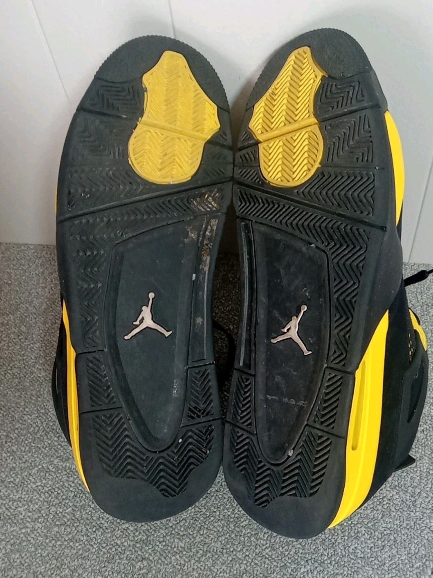 Jordan 4 Retro Thunder Men’s Size 14 Black And Yellow DH6927-017