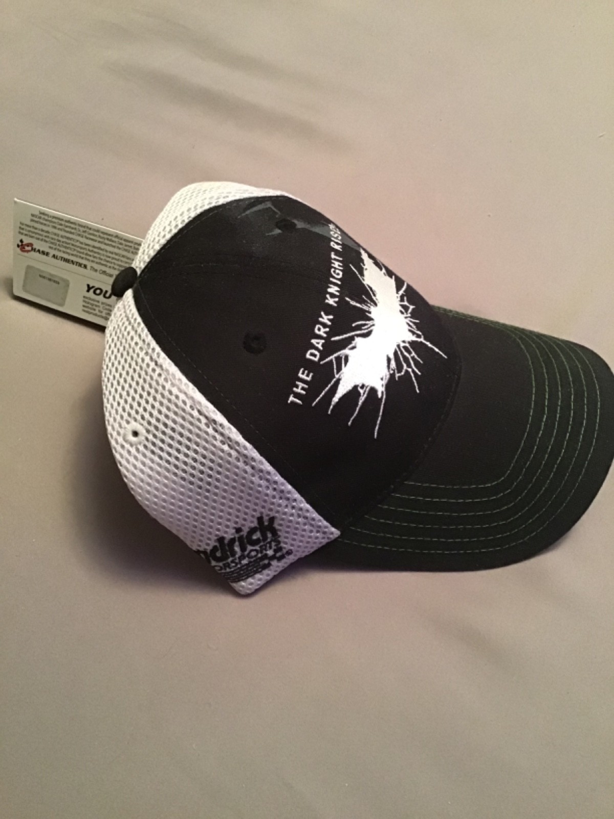 Vintage NASCAR Batman Dark Knight Hat Dale Earnhardt Jr Chase Mtn Dew Crew 2012