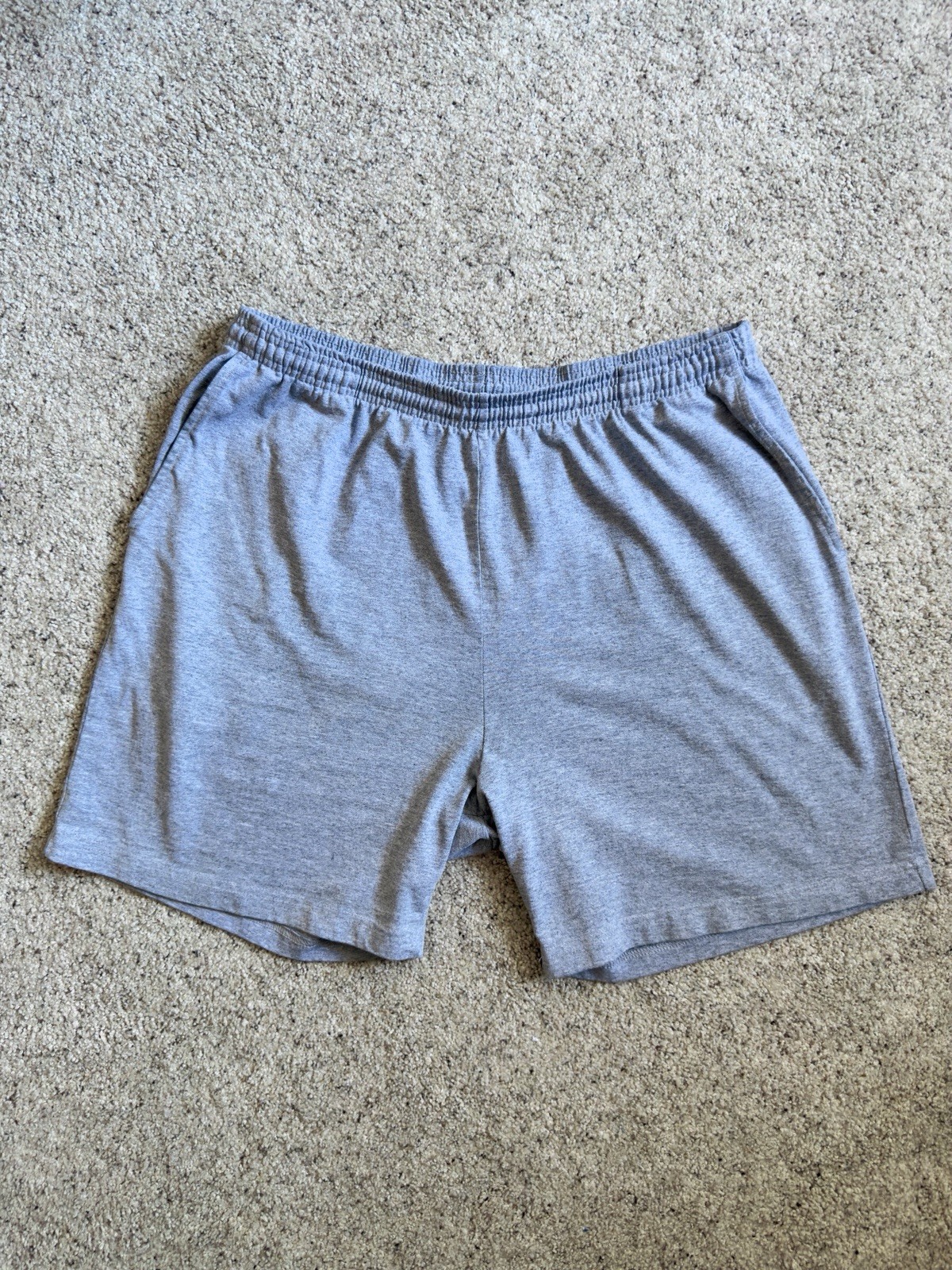 Los Angeles Apparel Mid-Length Heavy Jersey Shorts XL Heather Grey