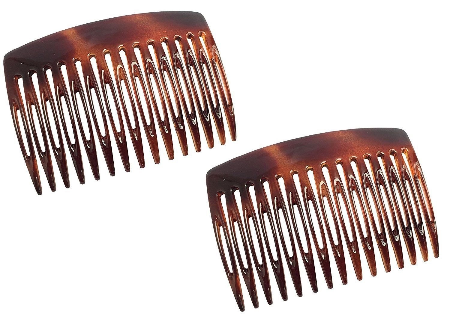 Parcelona French Nice N Simple Shell 2 Pieces Cellulose Side Hair Comb Combs