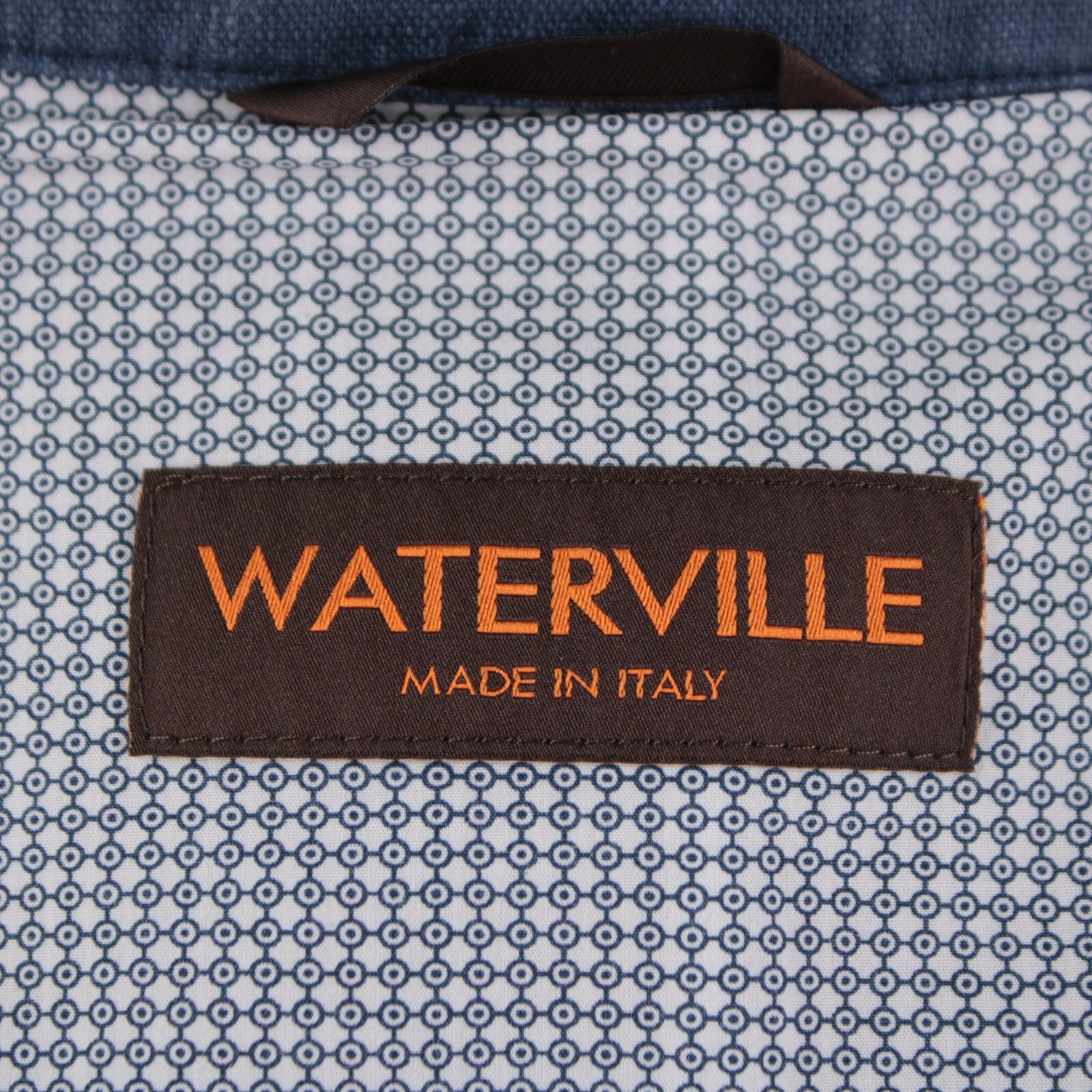 Waterville NWT 100% Linen Overshirt Size 50 (M US) Barret In Solid Blue