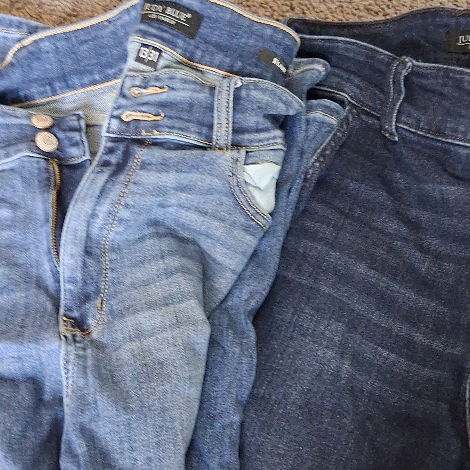 Judy Blue Jeabs Size 13/31 One Pair Flare The Other Wide Leg.