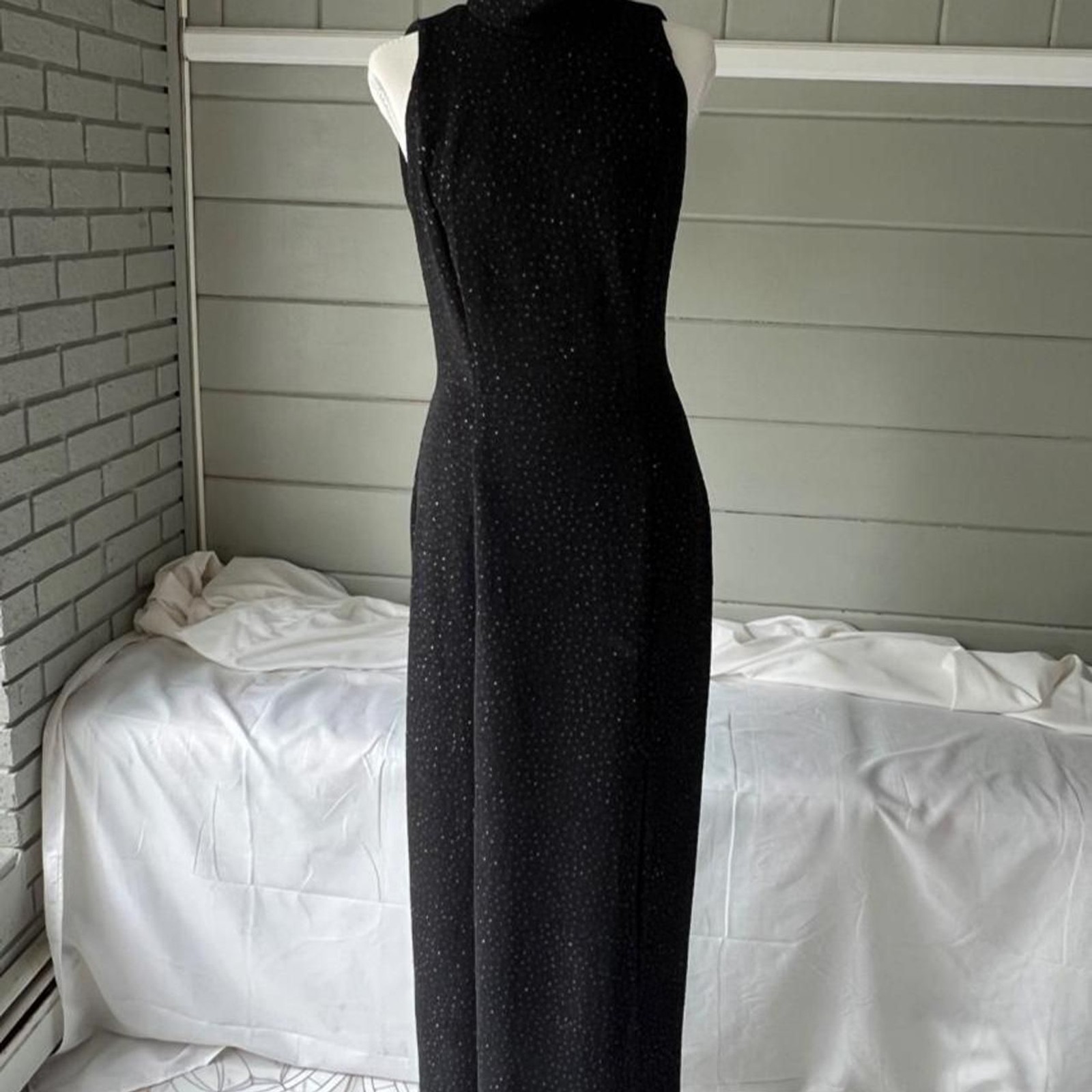 ♡ vintage reggio sparkly halter gown ♡