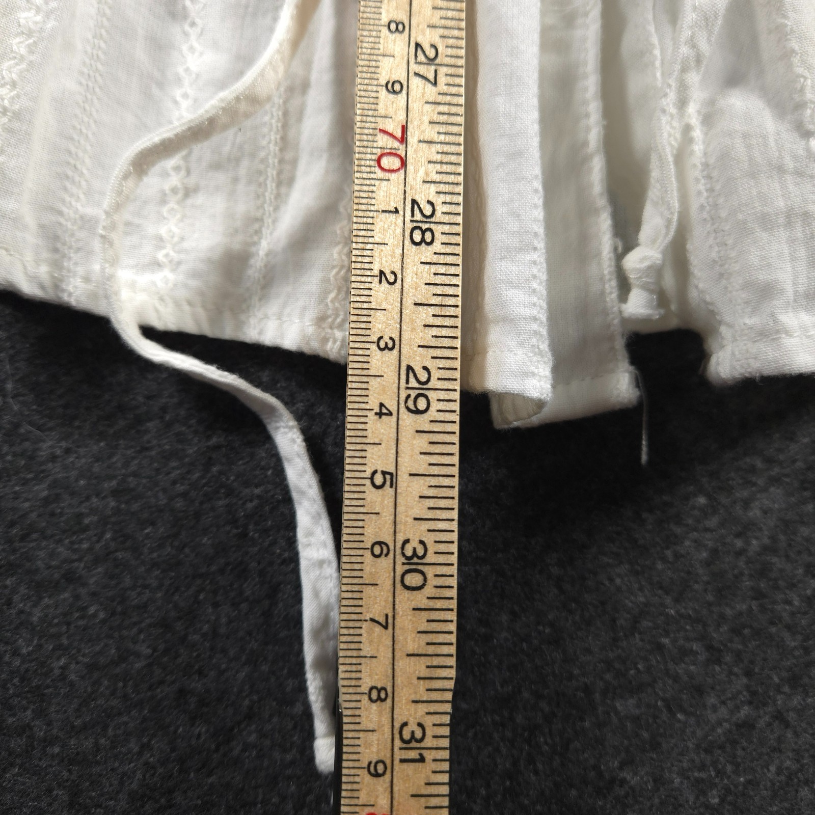 Mossimo Top Femme Size Medium Drawstring Waist Adjustable Tab Sleeves EUC
