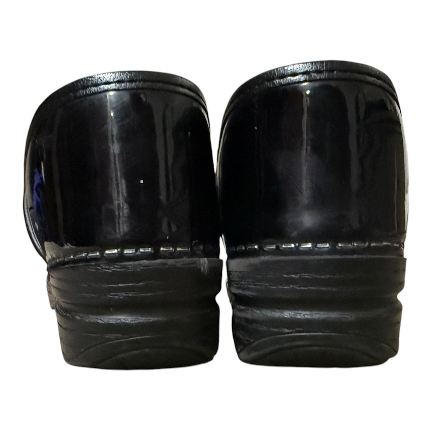 Dansko Professional Black Patent Leather Clogs Women’s Size 39 Nurse Work