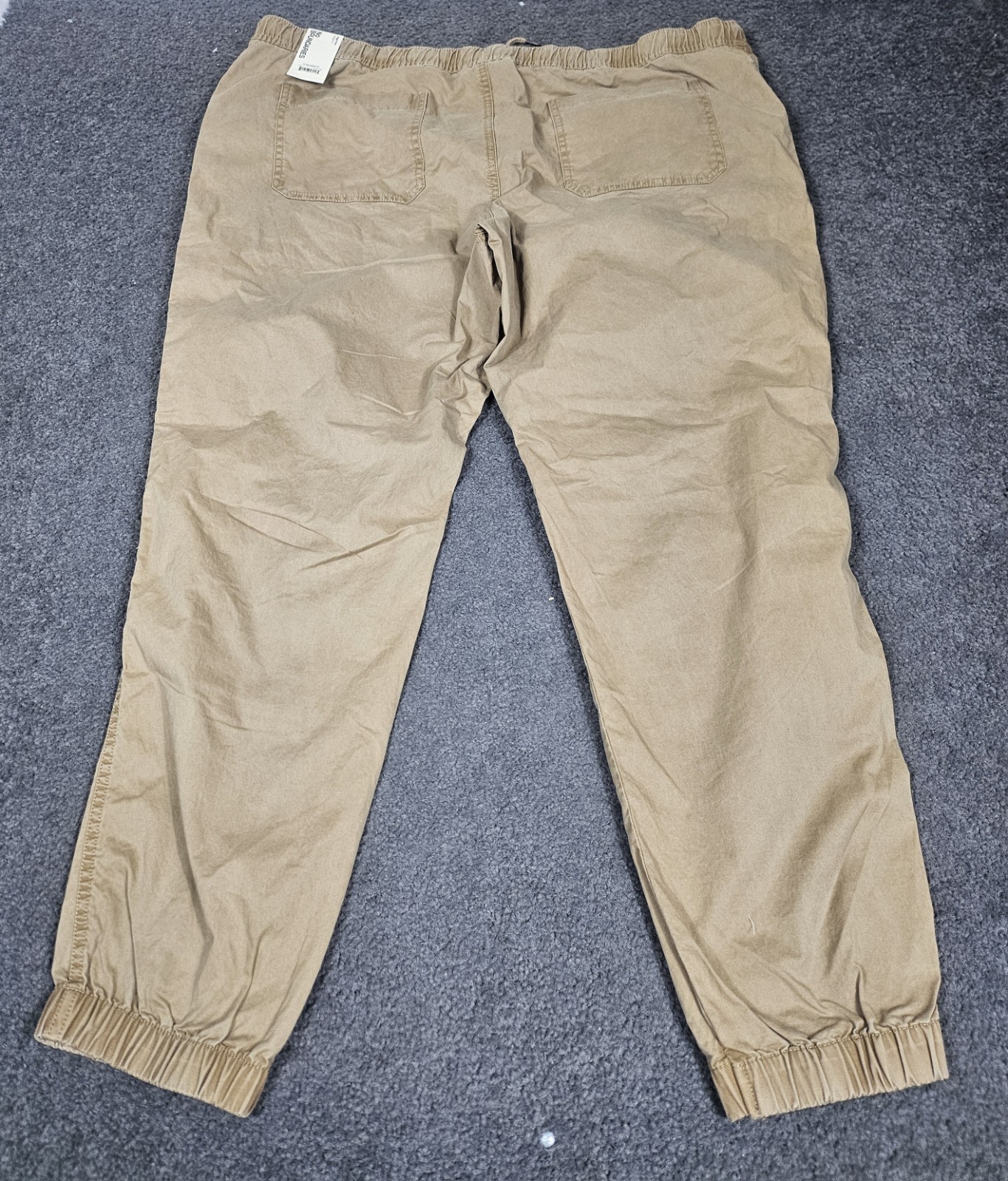 Men’s Jogger Pants 2XL 44-46 No Boundaries Urban Khaki Twill Elastic Waist