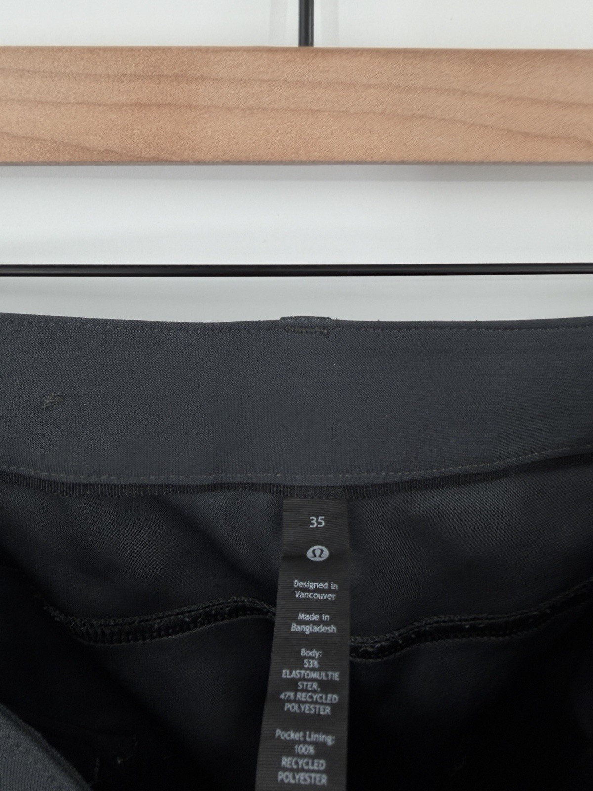Lululemon ABC Pants Men’s 35×34 Grey Slim Fit Warpstreme Stretch Casual READ*
