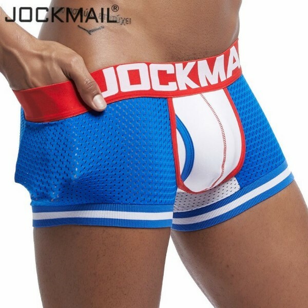 JOCKMAIL Men’s Boxer Trucks Breathable Mesh Soft Underwear w/Bulge Pouch Size LG