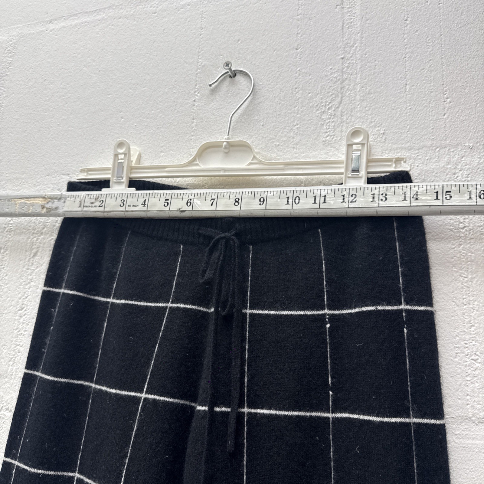 Madeleine Thompson Black & White Pattern Cashmere Jacket & Trousers Size Medium