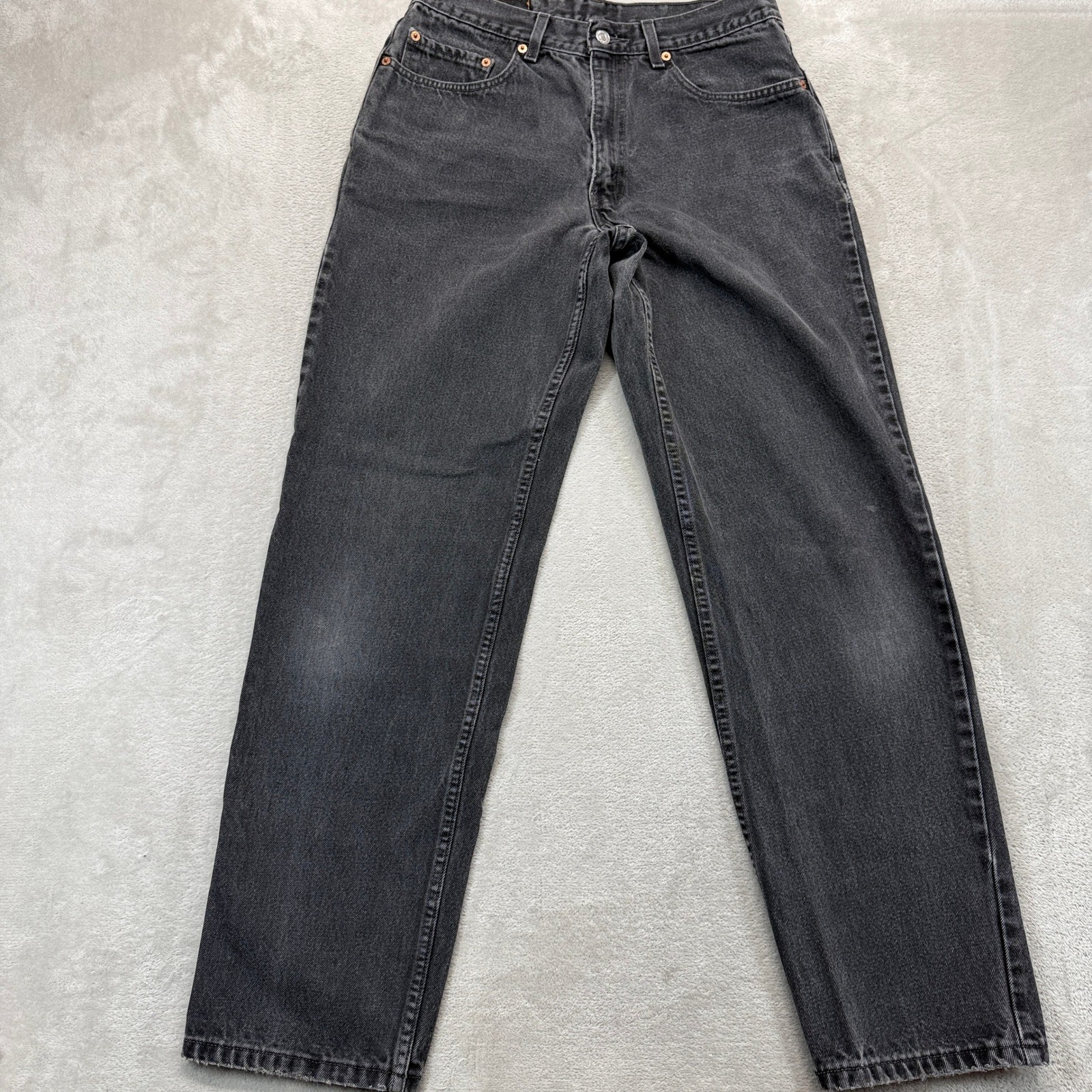 Vintage Levi’s 550 Jeans Mens 34×34 Black Relaxed Fit Tapered Leg 90s Streetwear