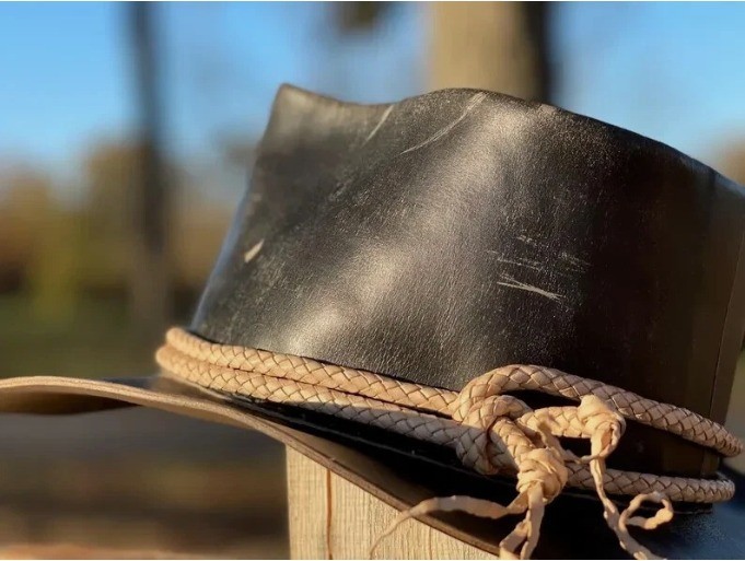 Arthur Morgan Hat RDR2 Replica Handmade Genuine Cowhide Leather Western Cowboy