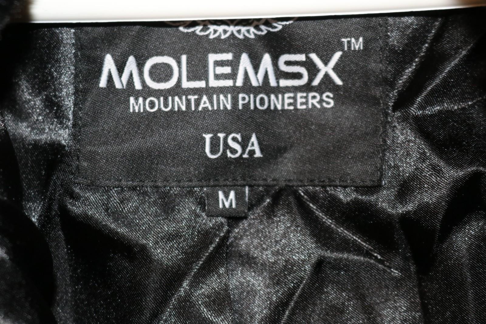MOLEMSX Mountain Pioneers Womens M Black Faux Fur Long Coat NWT