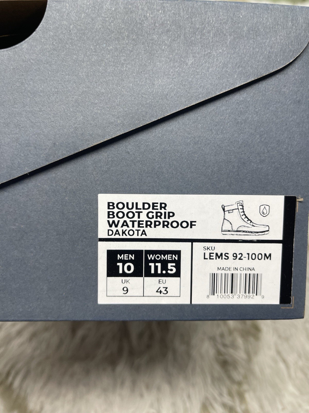 🧡NIB*Lems Boulder Boot Grip Waterproof Men’s Size 10 Full-Grain Oiled Leather🧡