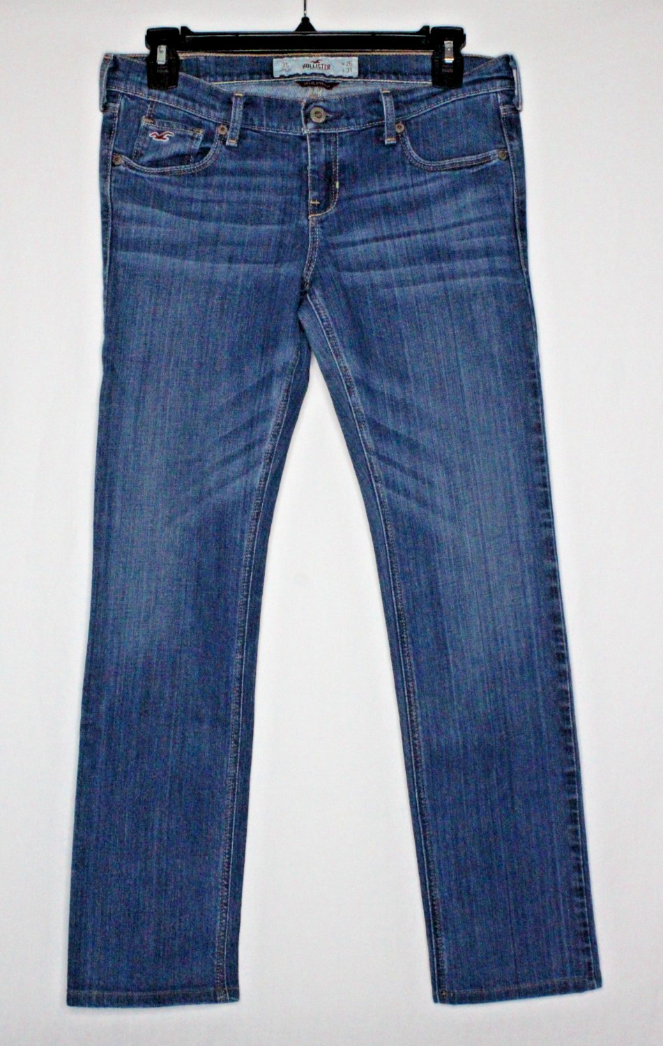 Hollister Blue Medium Wash Low Rise Laguna Skinny Jeans Women 3S (2 Petite)